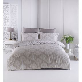 Hnedé posteľné obliečky z bavlneného saténu Primacasa by Türkiz Lina, 140 x 200 cm