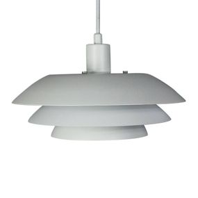 Dyberg Larsen DL31 závesná lampa, kov, biela, Obývacia izba / jedáleň, kov, E27, 60W, K: 15cm