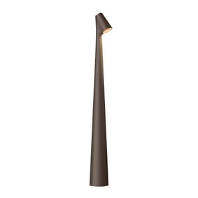 Vibia Africa stolová LED lampa 45 cm tmavohnedá, Obývacia izba / jedáleň, hliník, polykarbonát, 4.5W, L: 5 cm, K: 45cm