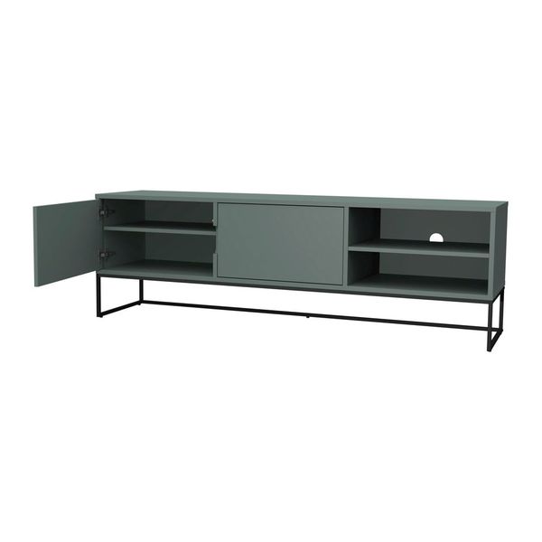 Sivozelený TV stolík 176x57 cm Lipp - Tenzo