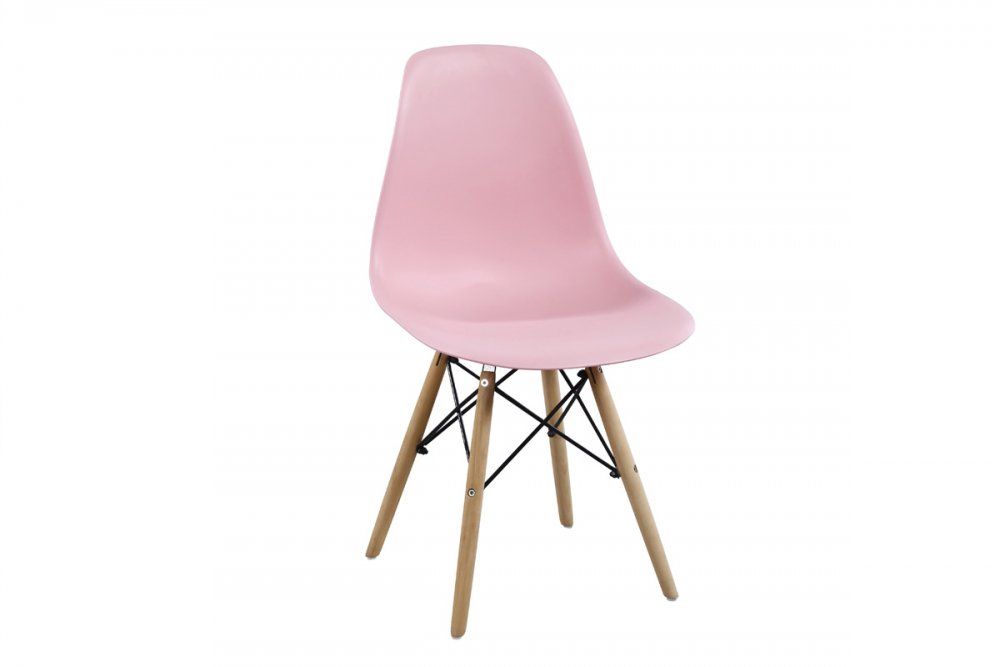 VerDesign, Moderná stolička MODENA II, buk/ružová masív,plast