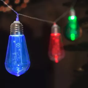 LED Vianočná reťaz 10xLED/2xAA 2,2m multicolor
