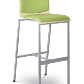 LD SEATING barová stolička TWIST 245-N2, kostra šedá