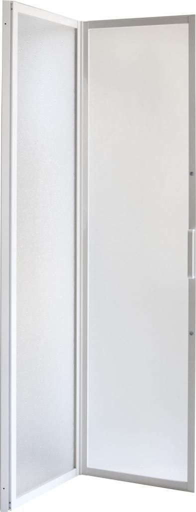 HOPA - Sprchové dvere DIANA - Farba rámu zásteny - Hliník biely, Rozmer A - 110 cm, Smer zatváranie - Univerzálny Ľavé / Pravé, Výplň - Polystyrol 2,2 mm (acrilico), Výška - 185 cm OLBSZ110