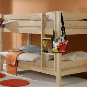Detská poschodová posteľ BARČA 200x90 cm - prírodná