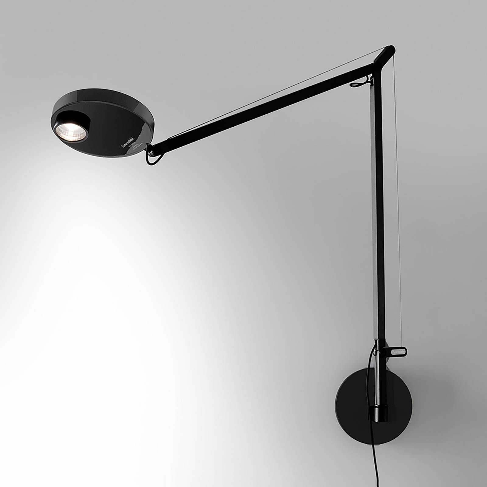 Artemide Demetra Professional nástenné 930 čierna, Spálňa, hliník, technopolymér, 9.37W, K: 63.7cm