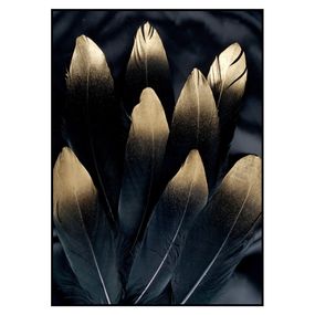 Obraz 30x40 cm Golden Feather – Malerifabrikken