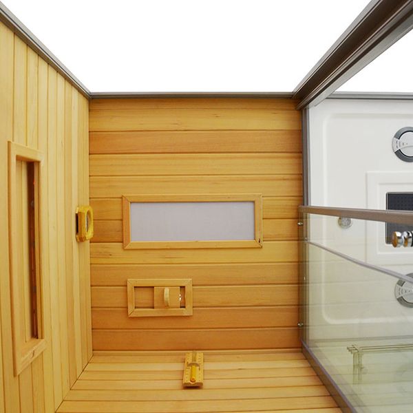 M-SPA - Ľavá suchá sauna s parou a sprchová kabína TRIO 180 x 110 x 223 cm