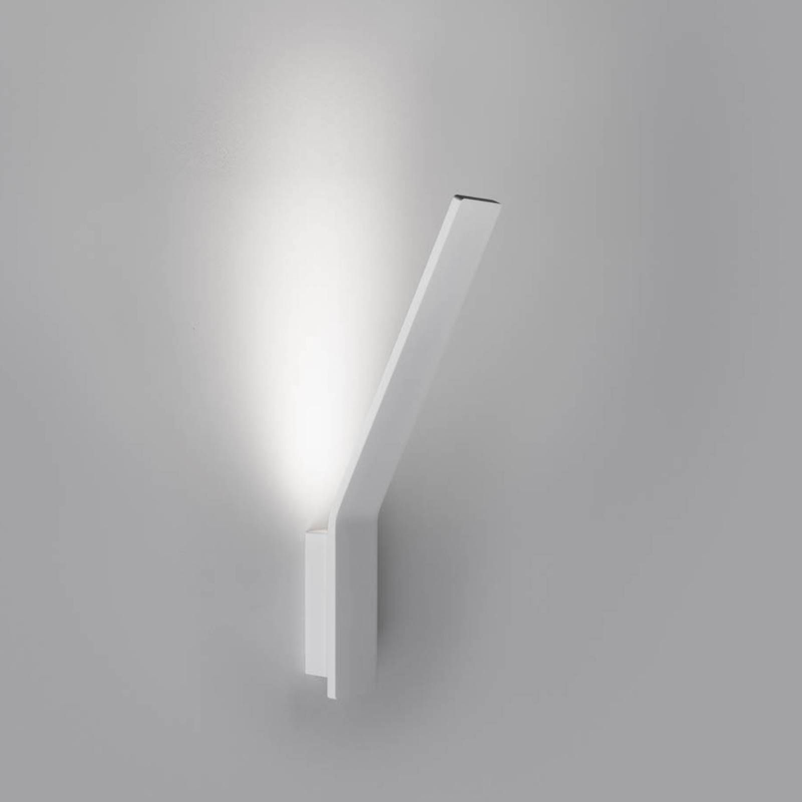 Stilnovo nástenné LED svetlo Lama, 3 000 K, biela, Obývacia izba / jedáleň, hliník, polykarbonát, 21W, L: 7 cm, K: 49.5cm