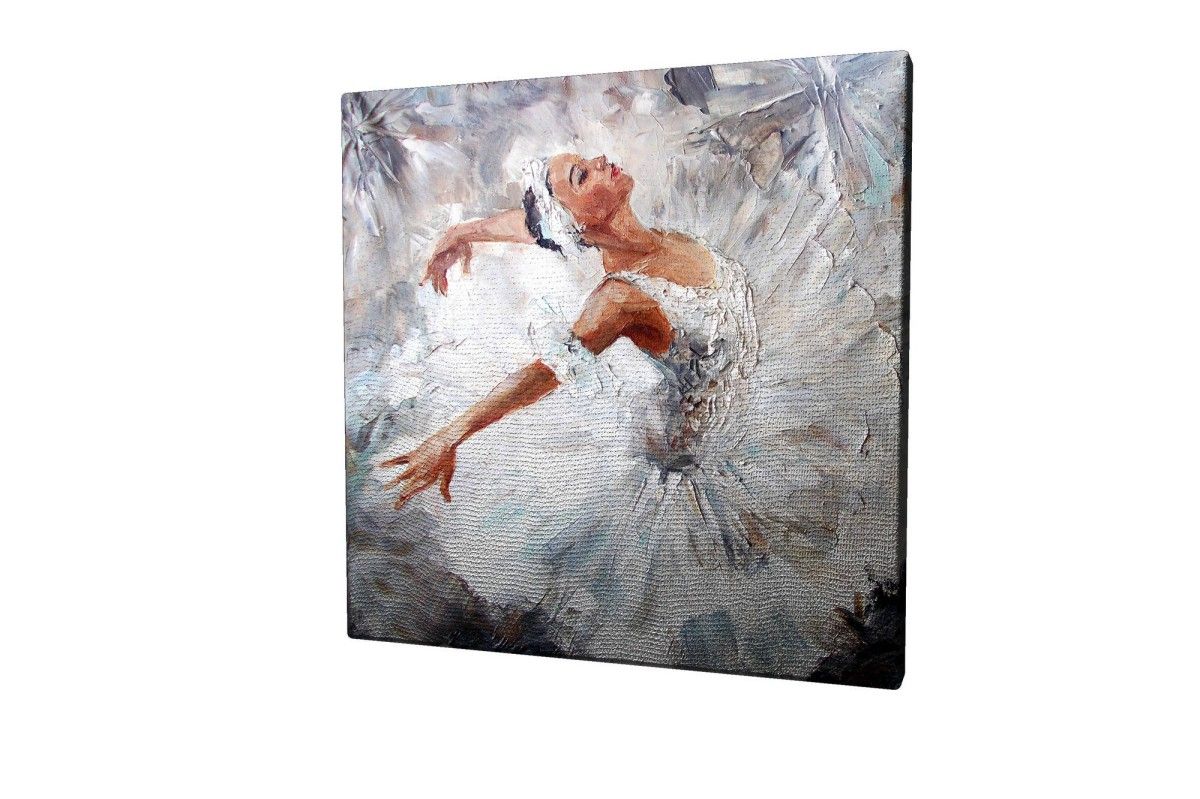 Obraz na plátne White swan KC012 45x45 cm