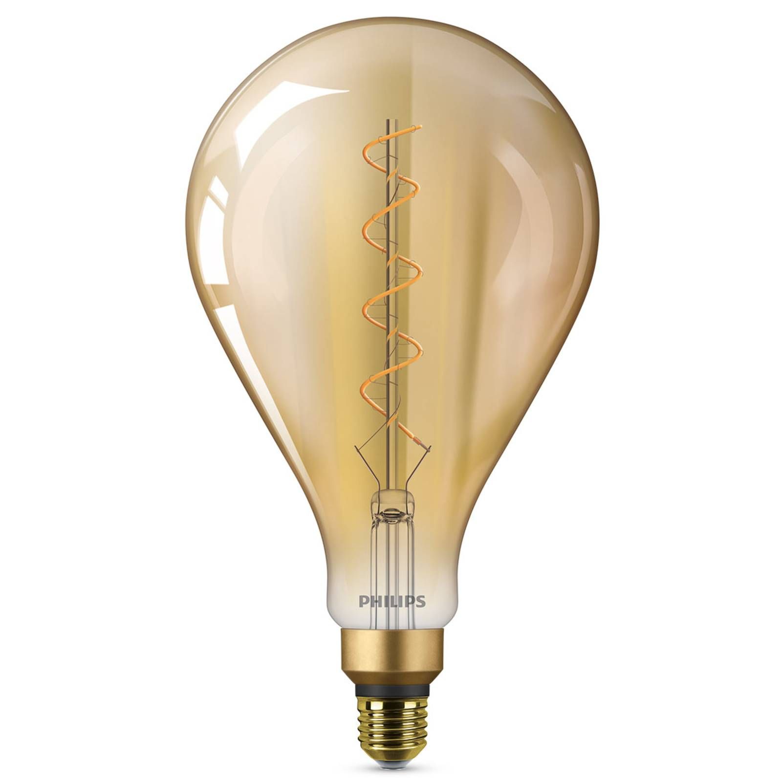 Philips E27 4, 5W LED žiarovka Giant, teplá biela, zlatá, E27, 4.5W, P: 29.3 cm