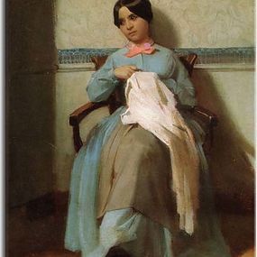 Portrait of Léonie Bouguereau zs17423 - obraz