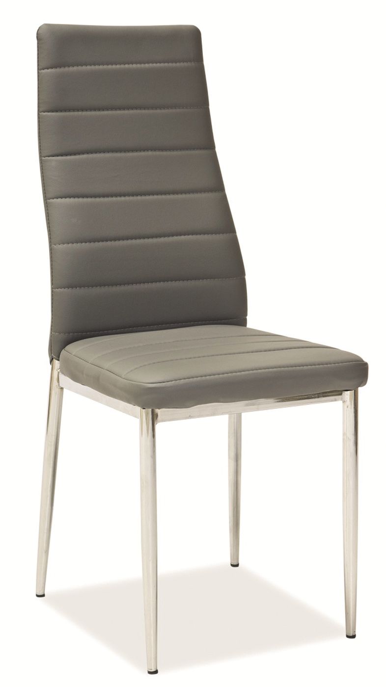 Jedálenská stolička H-261 (ekokoža sivá)