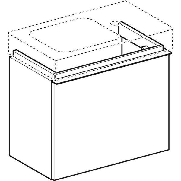 Geberit iCon - Skrinka pod umývadielko 530 mm, prírodný dub 841054000