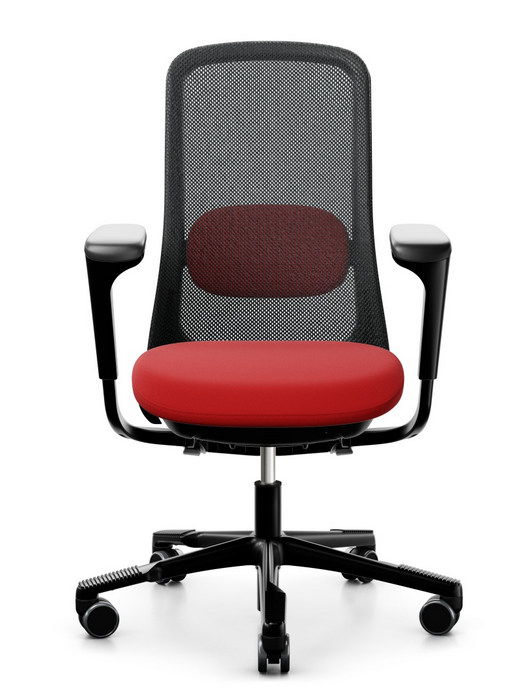 HÅG - Stolička SoFi čierna s operadlami, nižšie sedadlo