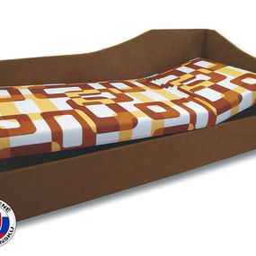 Jednolôžková posteľ (váľanda) 90 cm Anita (Gusto 11 + Hnedá 13) (P)