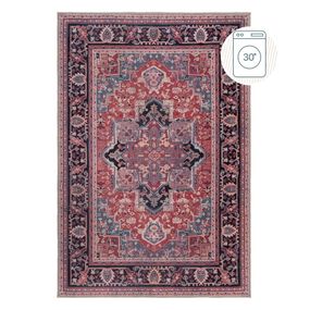 Vínovočervený umývateľný koberec s prímesou recyklovaných vlákien 160x230 cm Windsor – Flair Rugs
