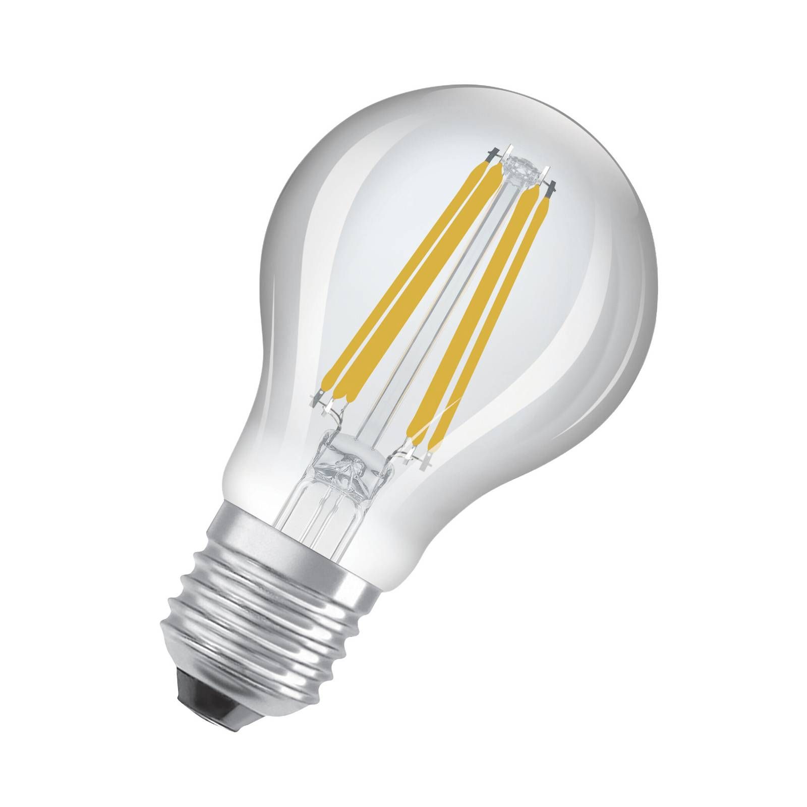 OSRAM Classic LED E27 2, 6W 827 filament stmieva, sklo, E27, 2.6W, Energialuokka: B, P: 10.5 cm