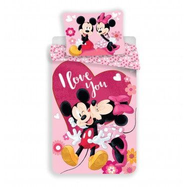 Obliečky mickey a minnie in love micro