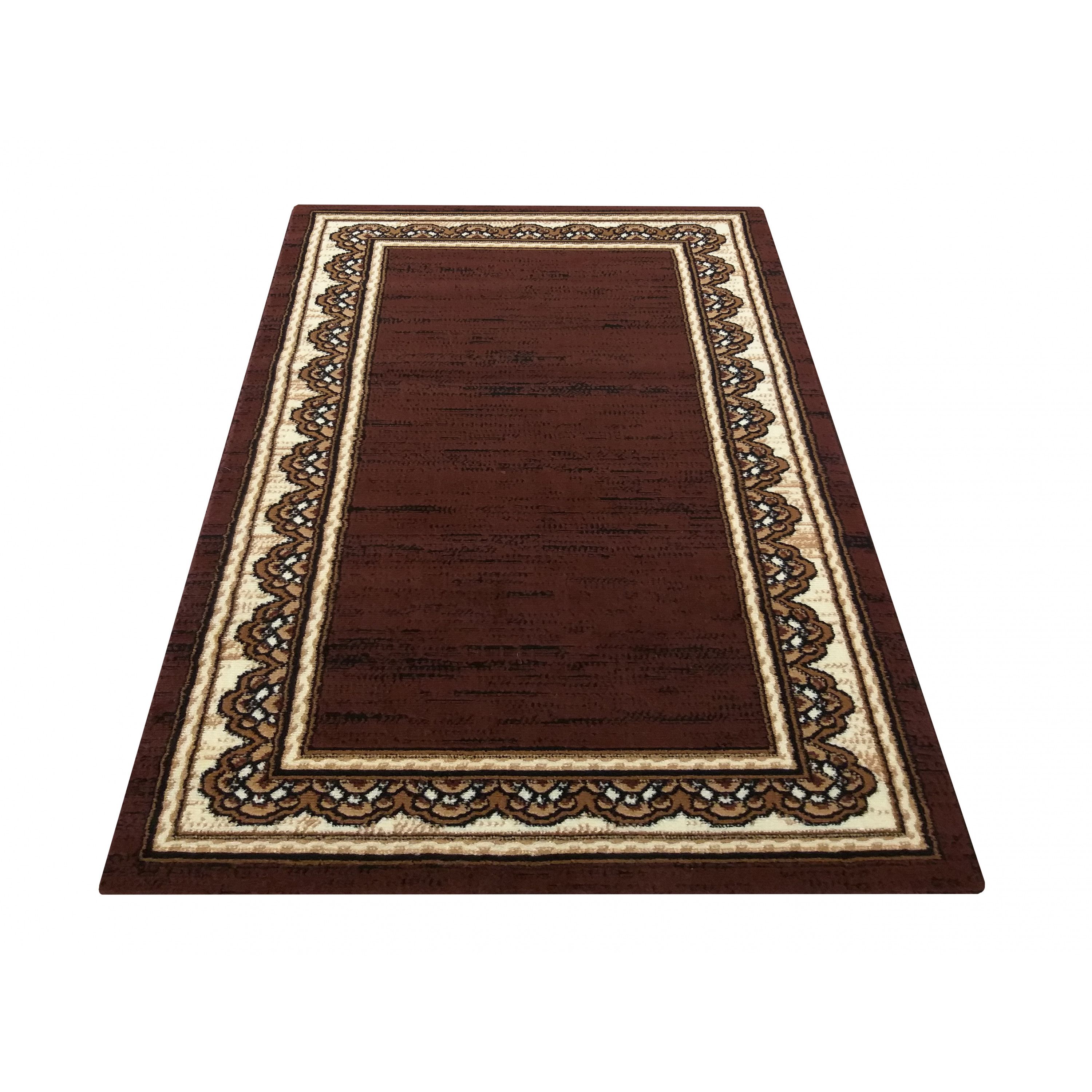 DomTextilu Hnedý elegantný koberec v štýle vintage 21581-158776
