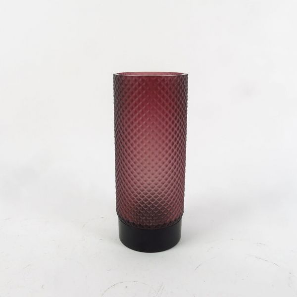 KARE Design Skleněná váza Barfly Pink Matt 25cm