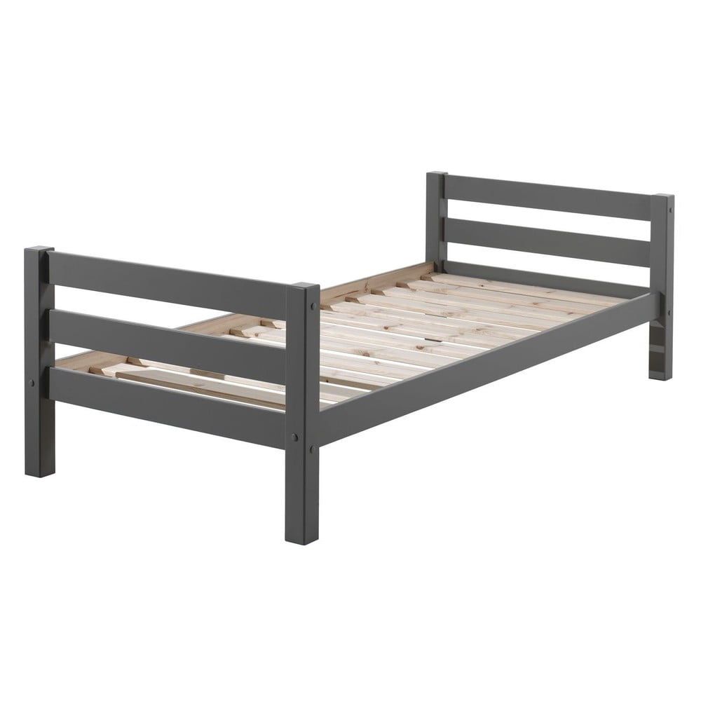 Sivá detská posteľ 90x200 cm Pino - Vipack