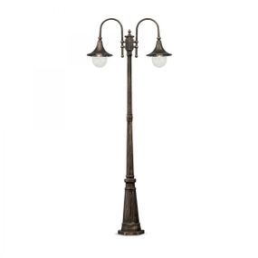 vonkajšia stojaca lampa Ideal lux CIMA 024097 - čierno-zlatá