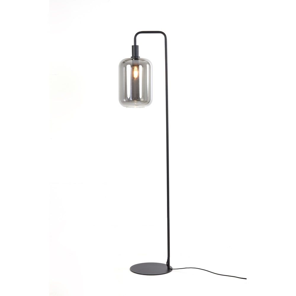Čierna stojacia lampa (výška 155 cm) Lekar - Light & Living