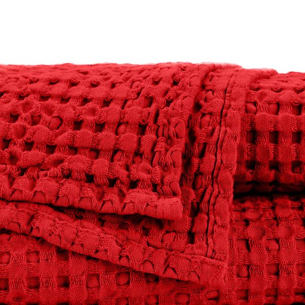 Abyss & Habidecor Pousada červené retro ručníky ze 100% egyptské bavlny Abyss Habidecor | 552 Lipstick, Velikost 30x30 cm