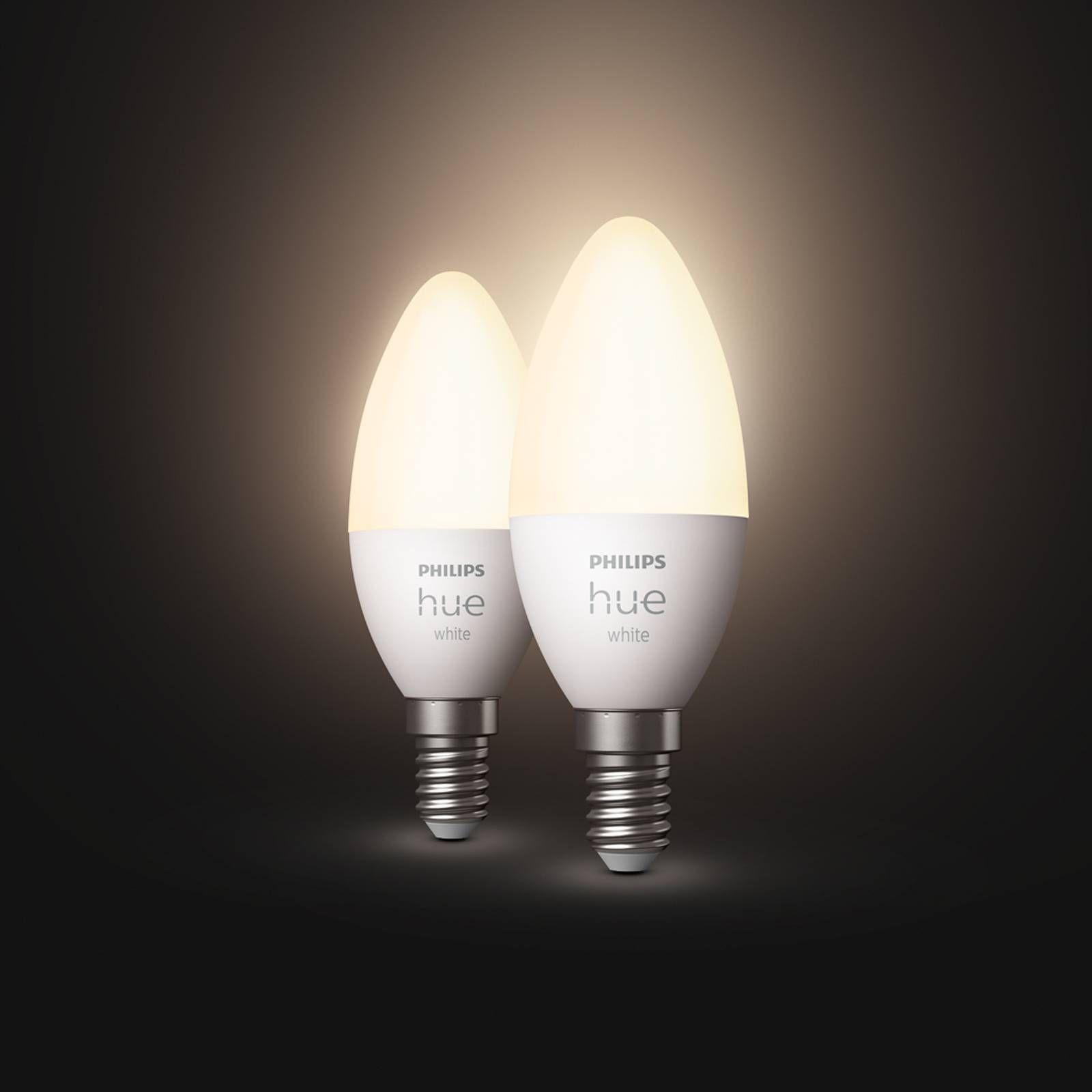 Philips Hue White 5, 5W E14 sviečková LED 2 ks, plast, E14, 5.5W, Energialuokka: F, P: 11 cm