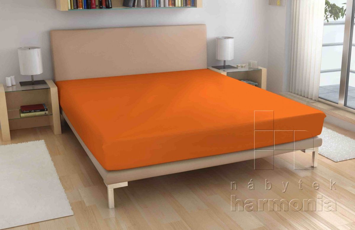 Froté plachta - oranžové - 60 x 120 cm