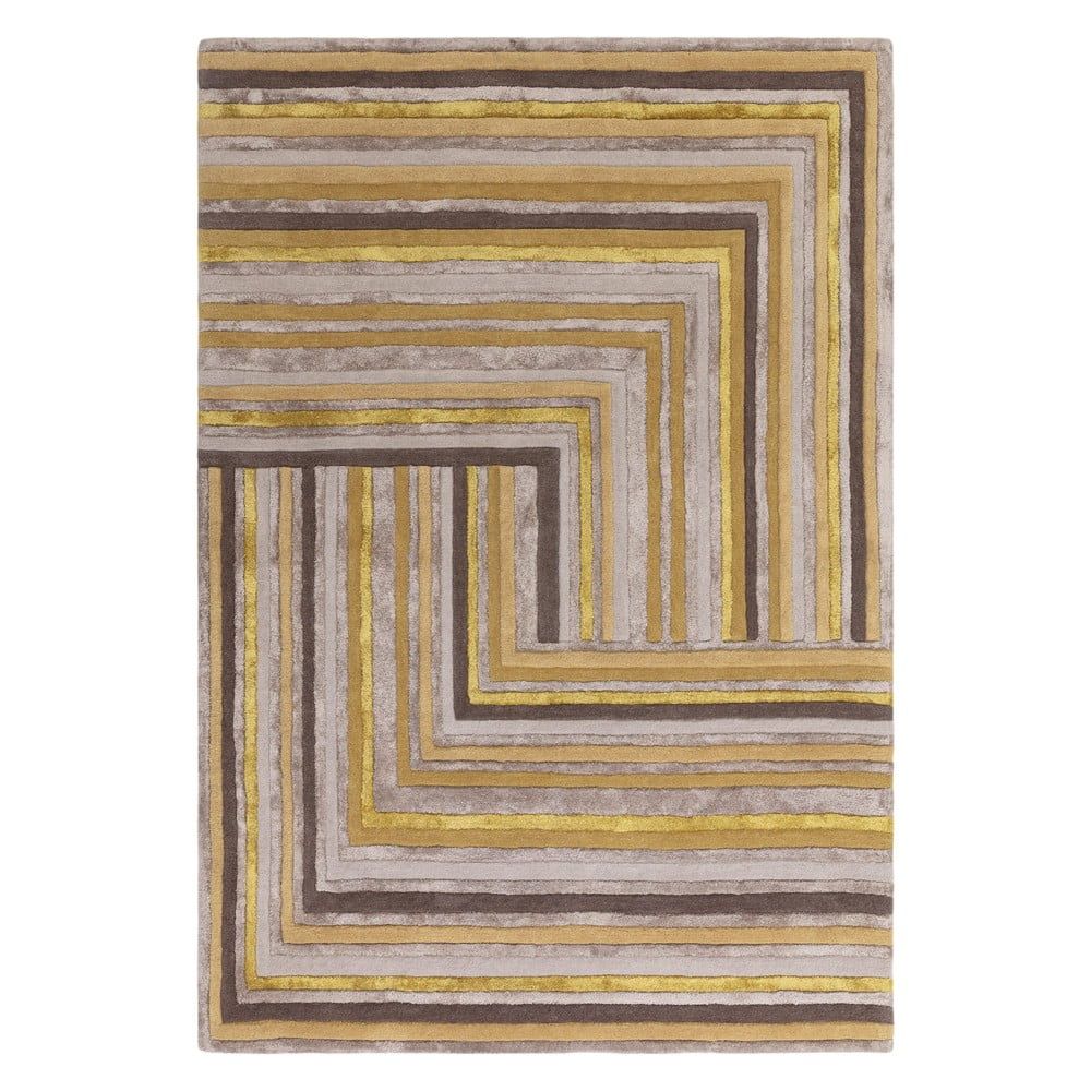 Okrovožltý vlnený koberec 160x230 cm Network Gold – Asiatic Carpets