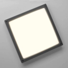 Akzentlicht SUN 11 – nástenné LED svietidlo 13W antracit 3K, Chodba, odliatok hliníkovej zliatiny, polykarbonát, P: 27 cm, L: 27 cm
