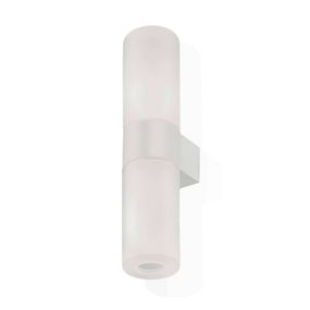 Kundalini Pastilla LED nástenná lampa, biela, Obývacia izba / jedáleň, Sklo leptané, kov, E14, 50W, L: 8 cm, K: 35.5cm