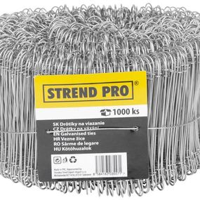 Drôt Strend Pro WGT10, 1.1x220 mm, na viazanie železa, 1000 ks, Zn