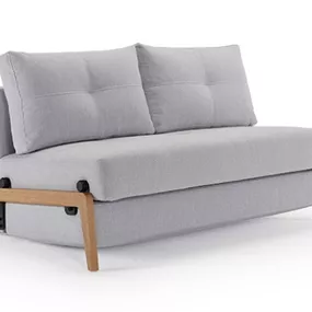 INNOVATION - Rozkladacia pohovka CUBED WOOD SOFA 160-200