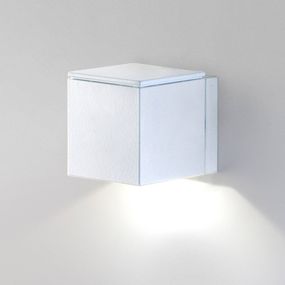 Milan Iluminación Dau nástenné LED svietidlo 1-pl. biele, Obývacia izba / jedáleň, kov, 4W, P: 5 cm, L: 5 cm, K: 5.3cm