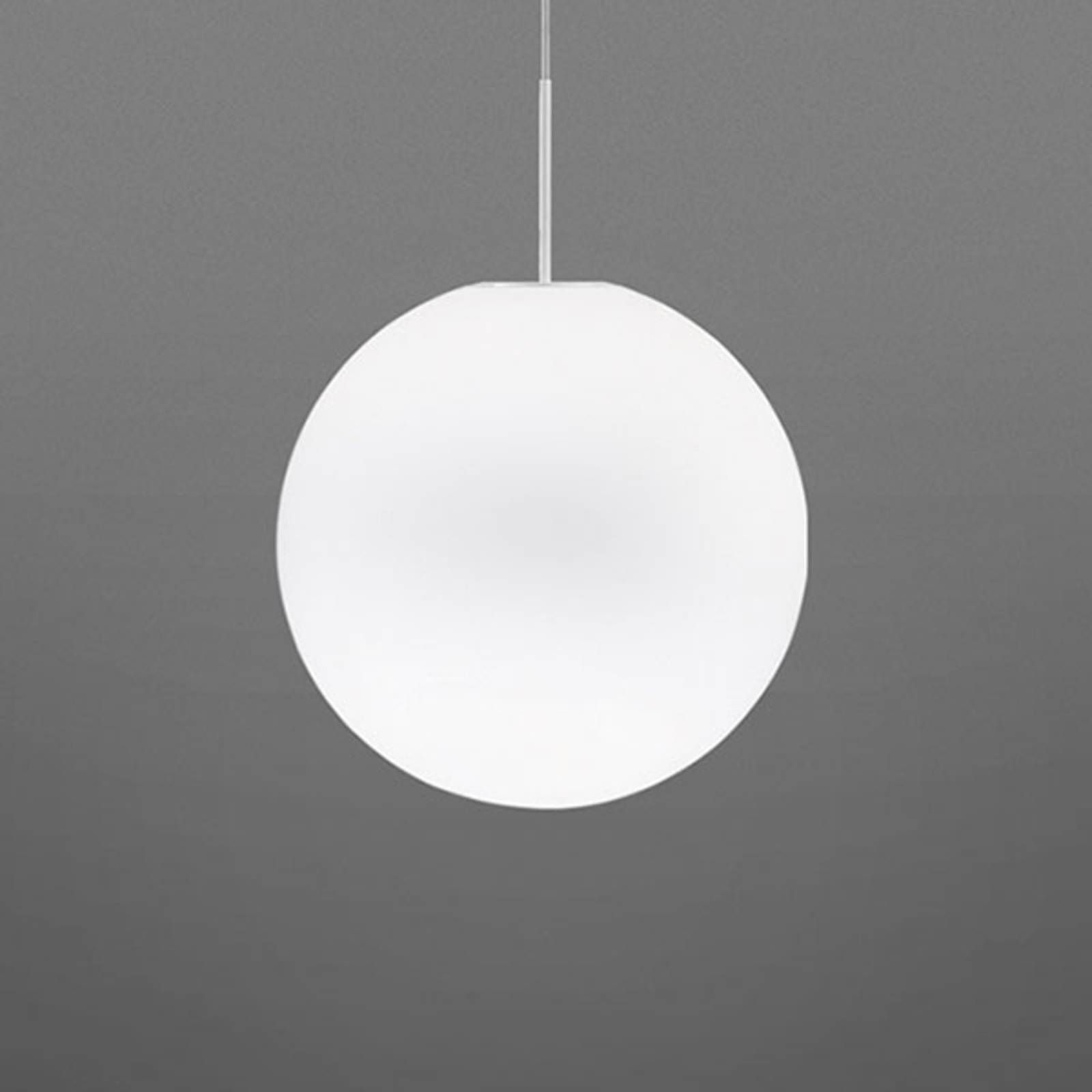 Fabbian Lumi Sfera sklenená závesná lampa, Ø 20 cm, Obývacia izba / jedáleň, sklo, kov, G9, 60W, K: 20cm