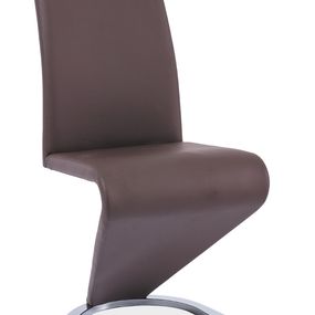 Jedálenská stolička H-090 (ekokoža hnedá)