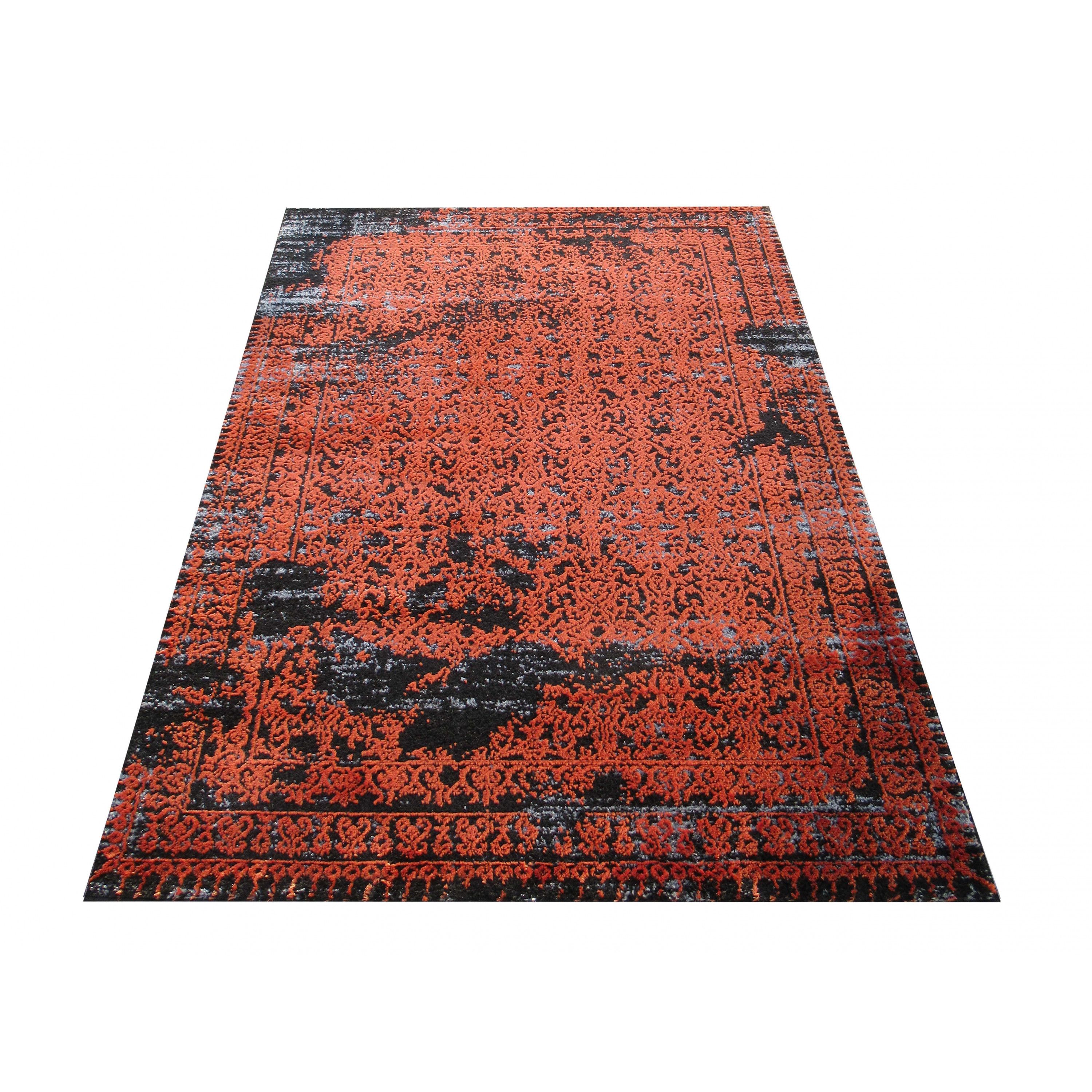 DomTextilu Vzorovaný koberec oranžovej farby 26617-154754