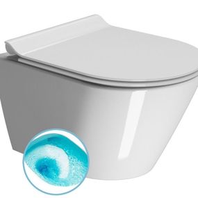 GSI - KUBE X závesná WC misa, Swirlflush, 36x50 cm, biela ExtraGlaze 941611