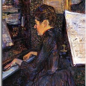 Mademoiselle Marie Dihau Playing the Piano Obraz  zs16858