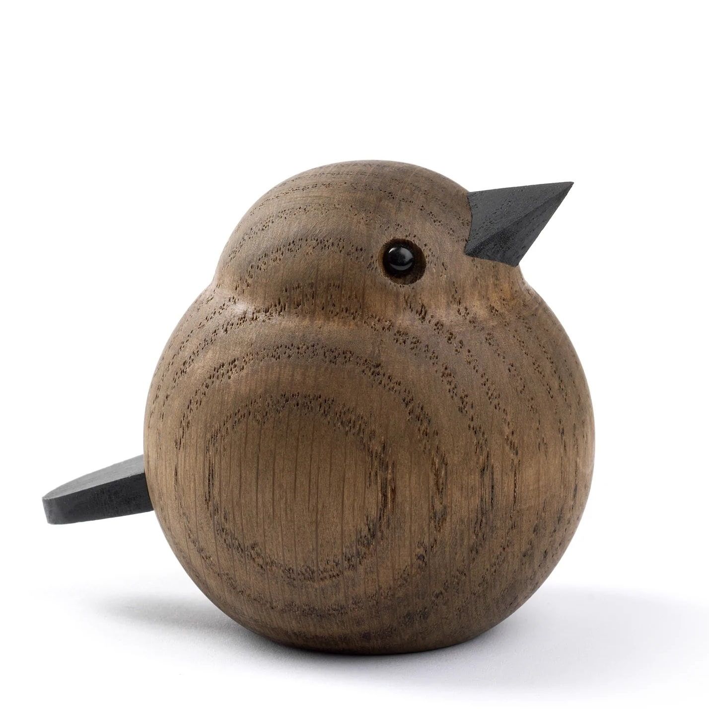 novoform Drevený vtáčik Baby Sparrow Smoke Stained Oak