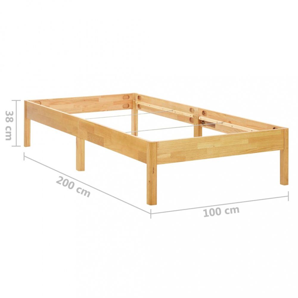 Posteľ masívne drevo Dekorhome 100x200 cm