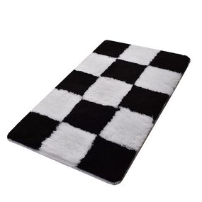 Koupelnový kobereček DÁMA 60x100 cm černo-bílý