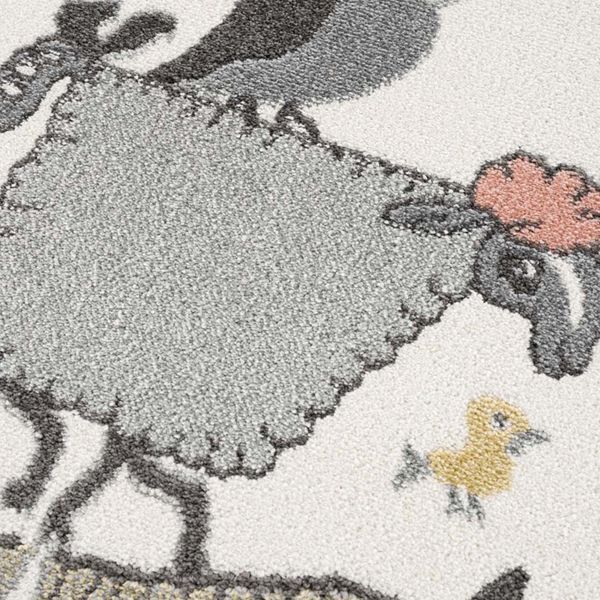 DomTextilu Roztomilý detský koberec na hranie so zvieratkami 41730-197032  80 x 150 cm Zelená