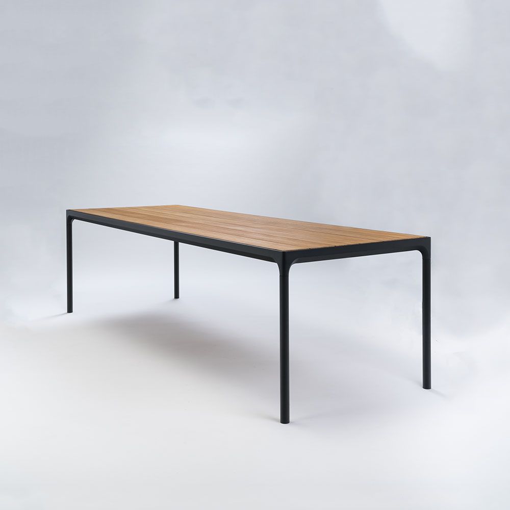 Houe Denmark - Stôl FOUR, 270 cm, bambus / čierny rám