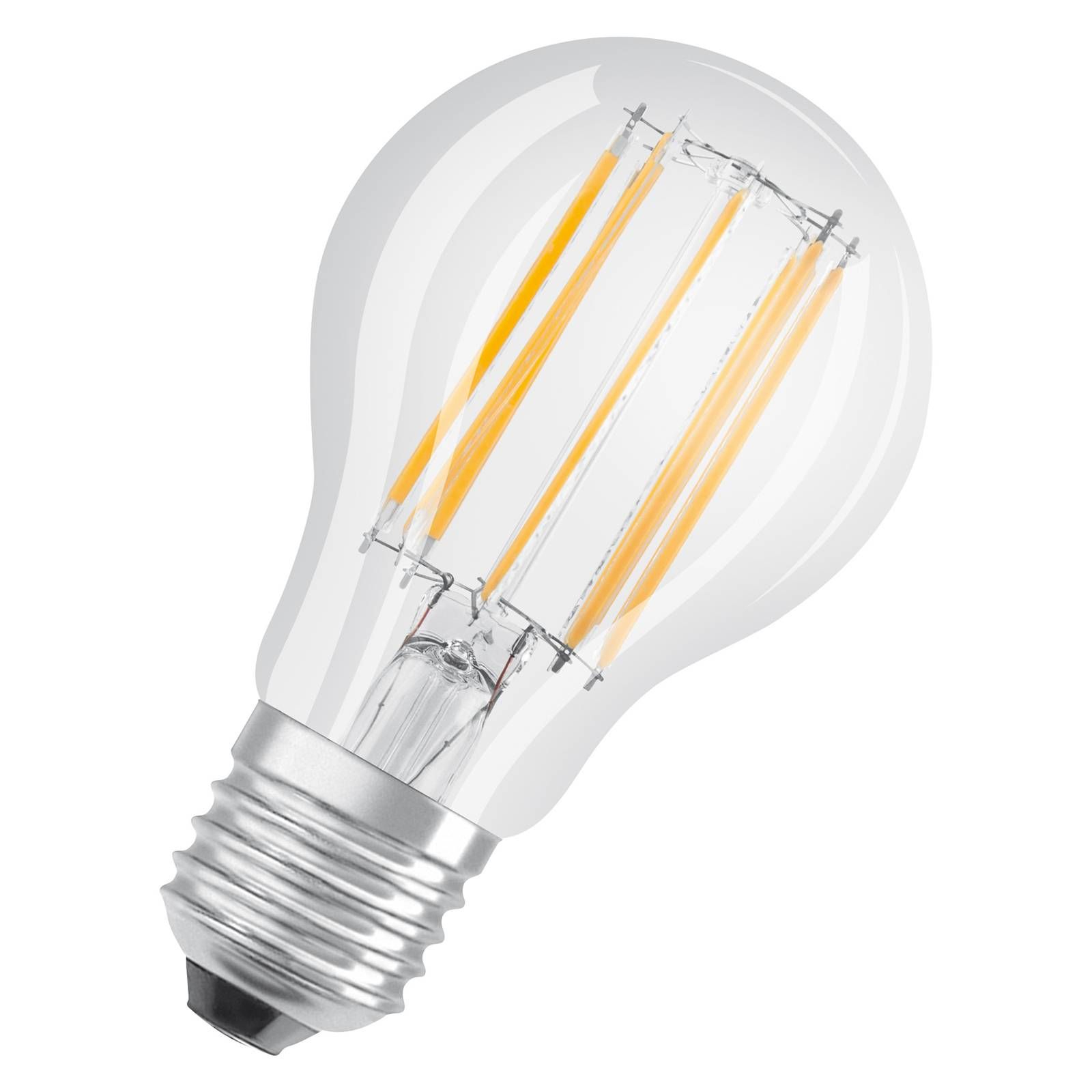 OSRAM filament LED žiarovka E27 Base 11W 4000K 3ks, E27, 11W, Energialuokka: D, P: 10.5 cm