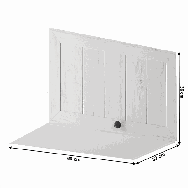 Horná skrinka G60KN, biela/sosna andersen, PROVANCE