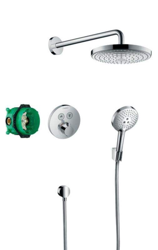 HansGrohe Raindance Select S - Sprchový set 240 s termostatom ShowerSelect S, 2 prúdy, chróm 27297000